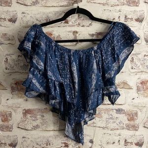 Ocean Drive Off Shoulder Cropped Tank